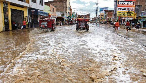 Los distritos de Chiclayo y Jos&eacute; Leonardo Ortiz fueron los m&aacute;s afectados por la ca&iacute;da de lluvias intensas. En esta zona se concentra casi la mitad de la poblaci&oacute;n de la regi&oacute;n Lambayeque. (Foto: Johnny Aurazo)