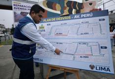 SMP: Conoce el plan de desvío por reparación de pistas en la avenida Perú