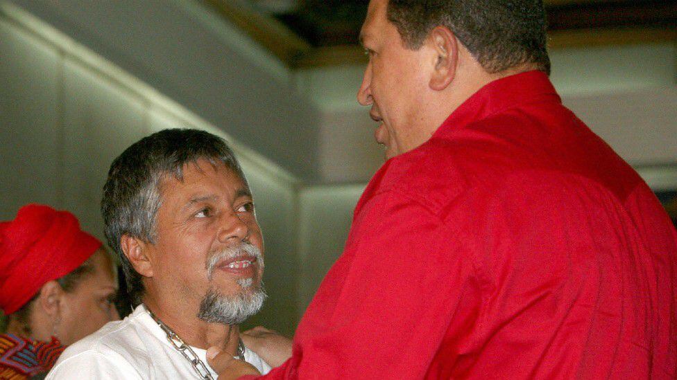 Hugo Chávez was key as a mediator with the guerrillas to free Pablo Emilio.  /GETTY IMAGES
