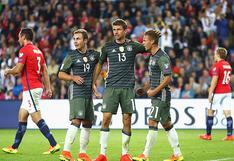 Alemania goleó 3-0 a Noruega en las Eliminatorias Rusia 2018 de la UEFA