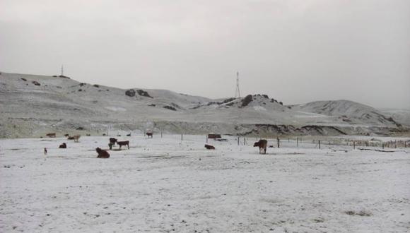 Nevada afecta a pobladores del distrito de Kunturkanki. (Foto: Cusco en Portada)