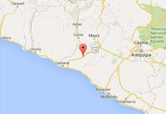 IGP: sismo de 4,5 grados se sintió en Quilca, Arequipa y Camaná 