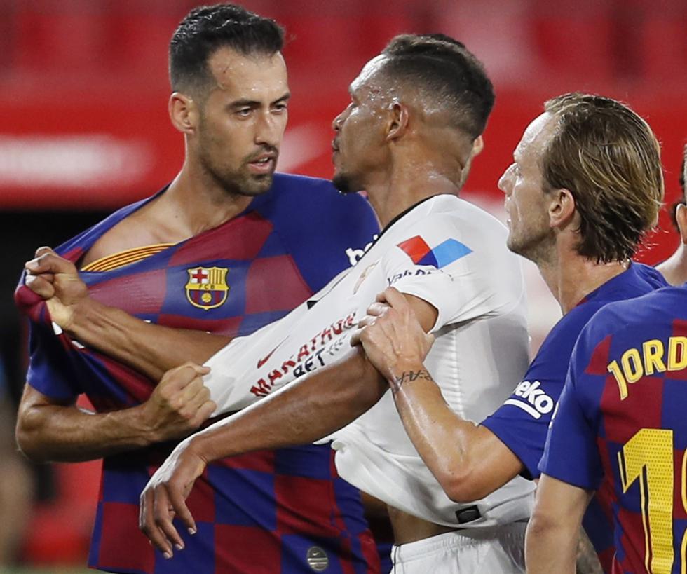 Barcelona vs. Sevilla: trifulca sobre el cierre del primer tiempo | FOTO: AP/EFE/AFP