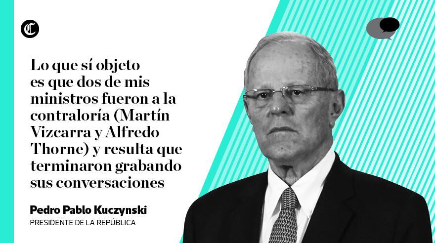 PPK dio una entrevista y habló por más de 40 minutos sobre temas como la adenda de Chinchero, la situación del ex presidente Alberto Fujimori y demás. (Composición: El Comercio)