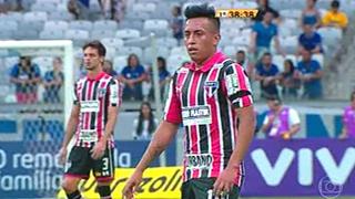 Christian Cueva erró un gol claro frente a Cruzeiro [VIDEO]