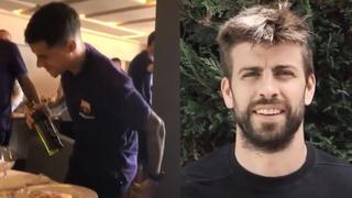 Gerard Piqué juega broma pesada a Coutinhocon un mondadientes| VIDEO