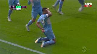 Quirúrgico: Gabriel Jesus define con precisión para anotar el 2-1 del Manchester City vs. Liverpool | VIDEO