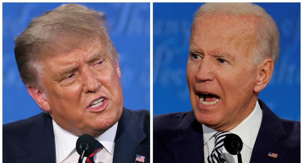 Donald Trump y Joe Biden se enfrentaron el martes en el primer debate televisado de la campaña de este año por la presidencia de Estados Unidos. (Foto: AFP / Reuters)