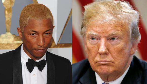 Pharrell Williams amenaza con denunciar a Donald Trump por usar su canción 'Happy' tras tiroteo. (EFE / Reuters)