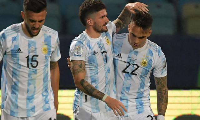 Argentina vs. Ecuador por Copa América 2021. Foto: AFP