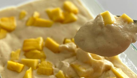 Delicia de mango, una receta fácil de La Gastronauta, perfecta para las tardes de verano.