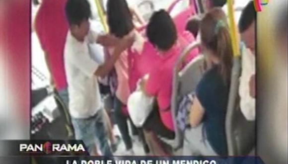 Así estafan los falsos mendigos en buses y calles de Lima