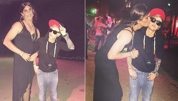 Kaley Cuoco fue Justin Bieber en fiesta de Halloween