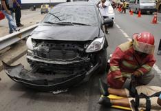 Chimbote: violento choque entre camión y auto dejó 8 heridos