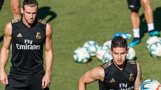 James Rodríguez y Gareth Bale volvieron a entrenar pero estarán ausentes en el partido ante el Galatasaray 