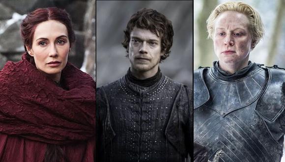 Actores Carice van Houten (Melisandre), Alfie Allen (Theon Greyjoy) y Gwendoline Christie (Brienne). (Foto: HBO)