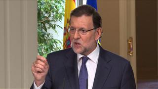 Rajoy: "No va a haber independencia de Cataluña" [VIDEO]