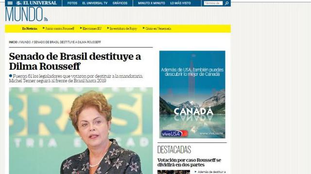 Así informaron los medios del mundo la destitución de Rousseff - 6