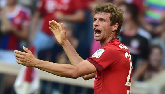 Thomas Muller fue una de las figuras del encuentro entre el Bayern y Eintracht Frankfurt por la Bundesliga. (Foto: EFE)