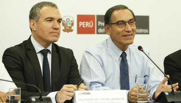 Sin estrategia gubernamental congruente y creíble, hay pocas posibilidades de que el presidente Vizcarra y el primer ministro Salvador del Solar hagan sostenible el gobierno. (Foto: PCM)