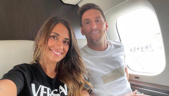 La esposa de Lionel Messi subió una foto a su cuenta de Instagram junto a la ‘Pulga’.