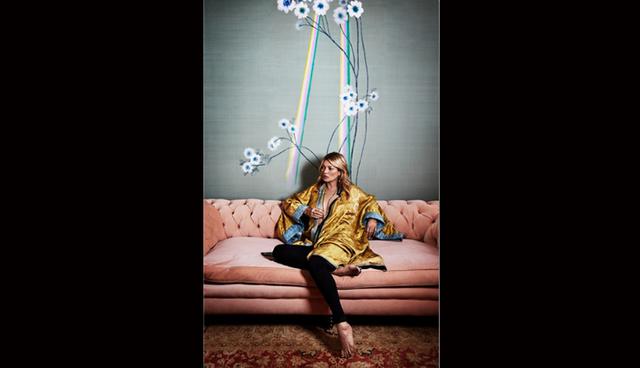 La idea de Kate Moss era diseñar tapices que le añadan calidez, drama y textura a las paredes de los espacios. Pueden utilizarse tanto para ambientes sociales como íntimos. (Foto: Degournay/ Nikolai von Bismarck)