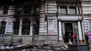 Así quedó “El Mercurio” de Valparaíso, el diario más antiguo de Chile que fue incendiado | VIDEO | FOTOS