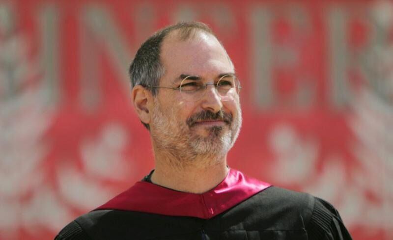 Steve Jobs at Stanford University in 2005.