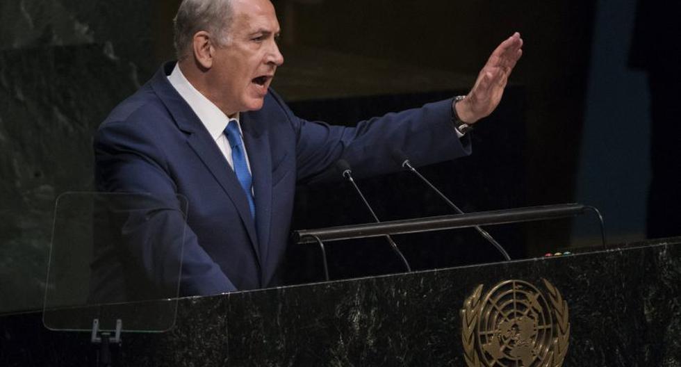 Benjamin Netanyahu habla a la Asamblea General de la ONU. (Foto: EFE)