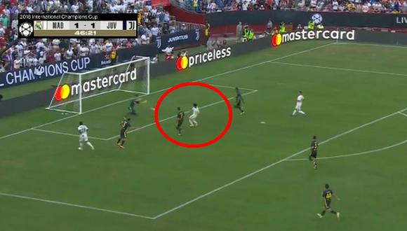 Real Madrid vs. Juventus: el gol de Asensio para el 2-1 tras pase de Vinícius Junior. (Foto: captura)