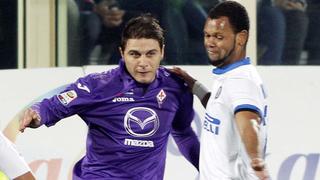 Fiorentina con Vargas de titular perdió 2-1 frente al Inter