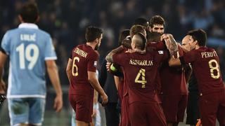 Roma venció 2-0 a Lazio en el derbi de la ciudad por la Serie A