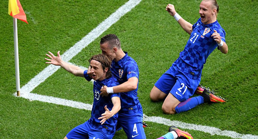 Luka Modric marcó el único tanto del encuentro para darle la victoria a Croacia sobre Turquía | Foto: Getty Images