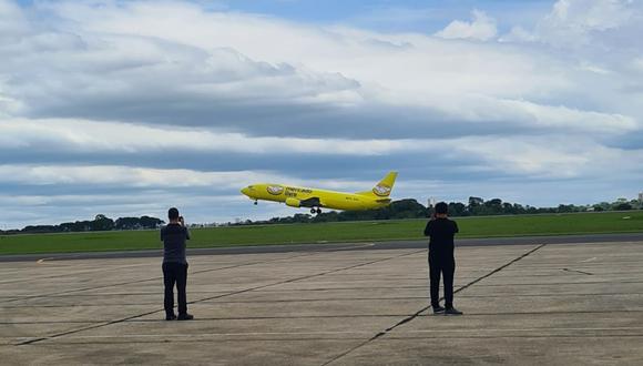 Por el momento, estos aviones ploteados íntegramente de amarillo despegan y aterrizan en Salvador, Manaus, Recife, Porto Alegre, Fortaleza, Goiás y Espírito Santo. (Foto: Difusión)