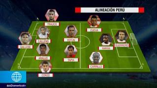 Perú ya tiene el once titular ante Colombia