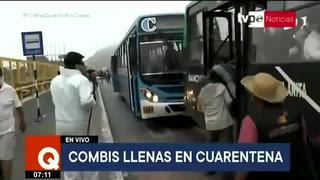 Coronavirus en Perú: combis llenas en cuarentena 