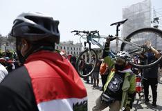 Protesta sobre ruedas: los ciclistas también son protagonistas en las manifestaciones