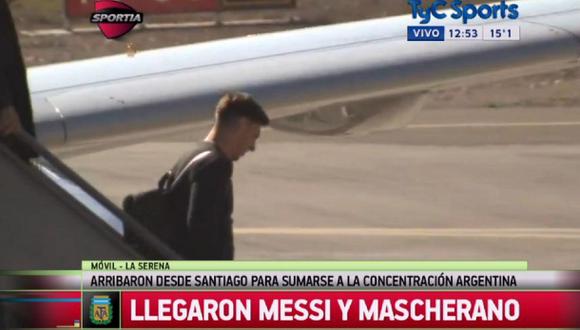 Lionel Messi arribó a Chile para la Copa América 2015
