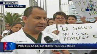 INEN: médicos realizaron plantón por falta de presupuesto