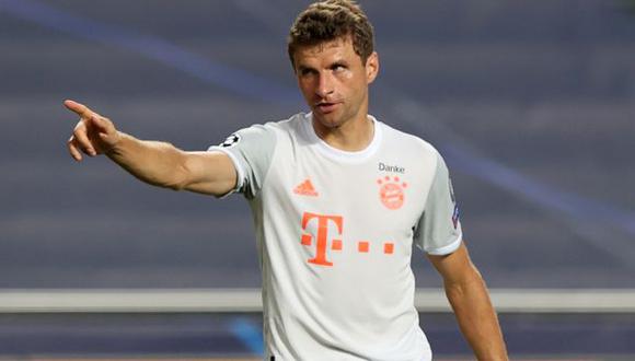 Thomas Müller marcó un doblete al Barcelona en cuartos de final de la Champions League. (Foto: AFP)