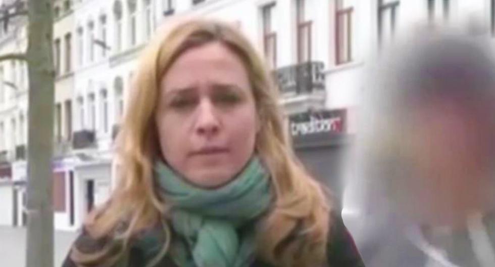 Reportera italiana es agredida mientras transmitía en vivo. (Foto: Captura de YouTube)