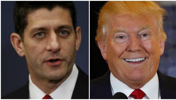 Líder republicano Paul Ryan anuncia su apoyo a Donald Trump