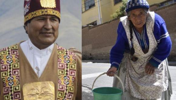 Evo hace rituales indígenas para pedir lluvias en Bolivia