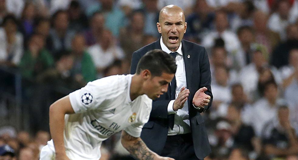 James Rodríguez ingresó en el segundo tiempo en busca de consolidar la victoria del Real Madrid ante Manchester City, pero ocurrió todo lo contrario (Foto: EFE)