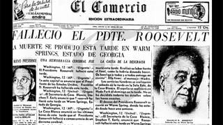 Franklin Roosevelt, presidente de EE.UU, muere hace 70 años