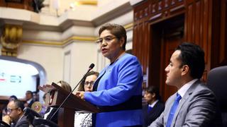 Luz Salgado: “No somos obstruccionistas, este Congreso trabaja”