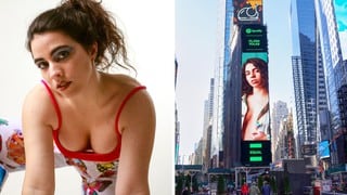 Clara Yolks apareció en el Times Square: “Me puse a llorar de emoción”
