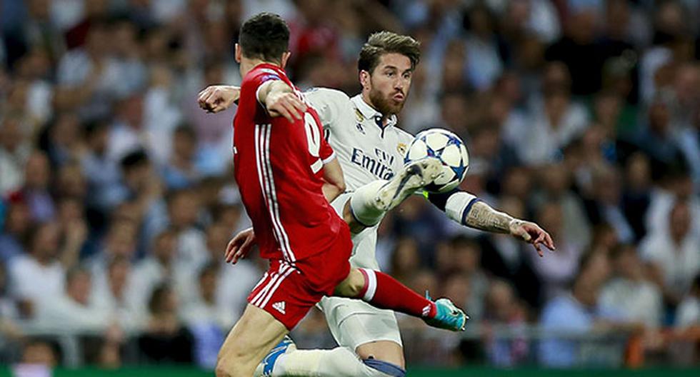 A los 78 minutos, Sergio Ramos cometió un garrafal error que le permitió al Bayern Munich llevar a tiempo extra al Real Madrid en el Santiago Bernabéu. (Foto: Getty Images)