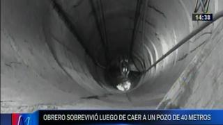 Carabayllo: obrero sobrevivió tras caer a un pozo de 40 metros