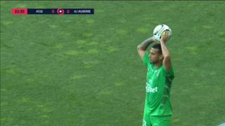 Trauco anotó en la tanda penales en favor del Saint Étienne vs. Auxerre, pero no alcanzó y descendieron en la Ligue One | VIDEO